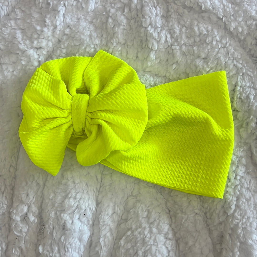 neon yellow bow - Ivory Soul