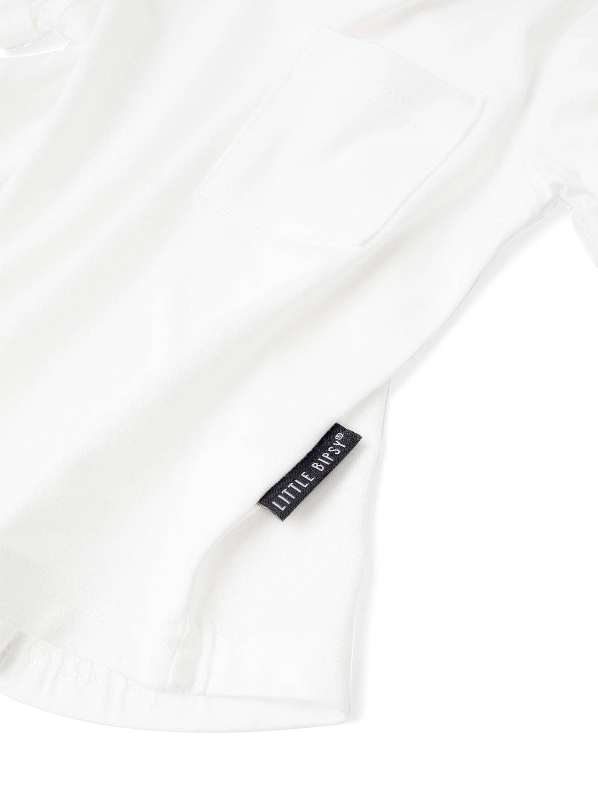 bamboo pocket tee - off white