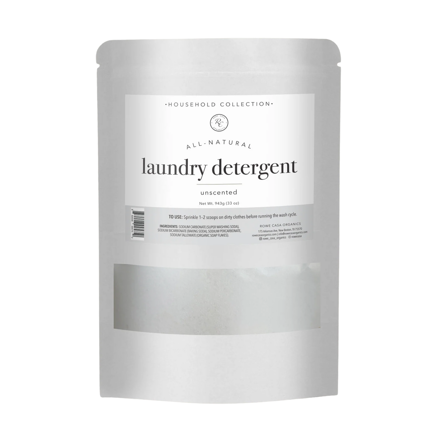powder laundry detergent - unscented