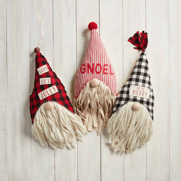 gnoel gnome pillow
