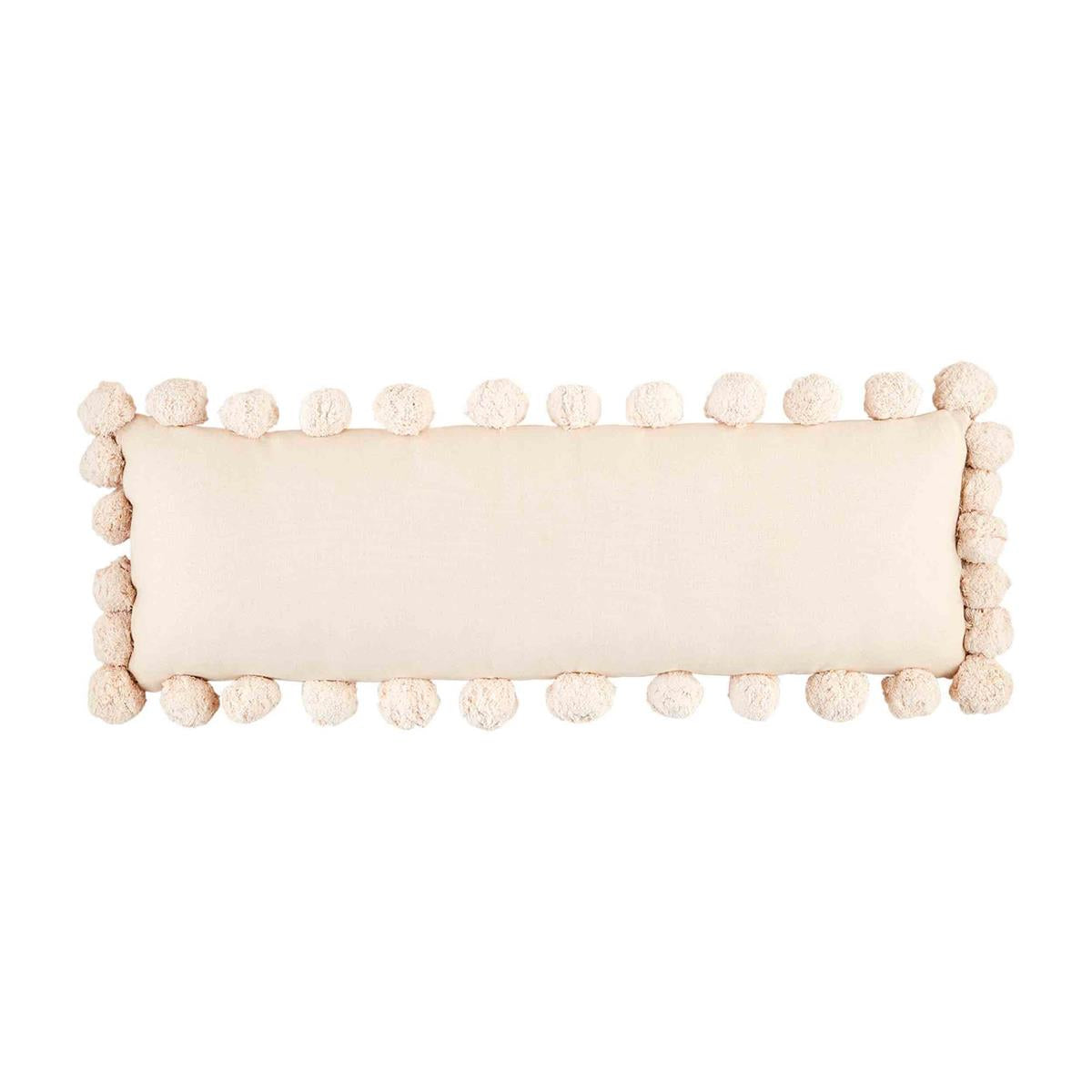 cream pom-pom pillow - Ivory Soul