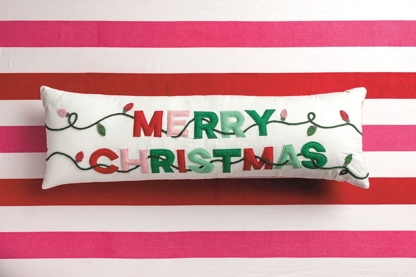 merry christmas long pillow