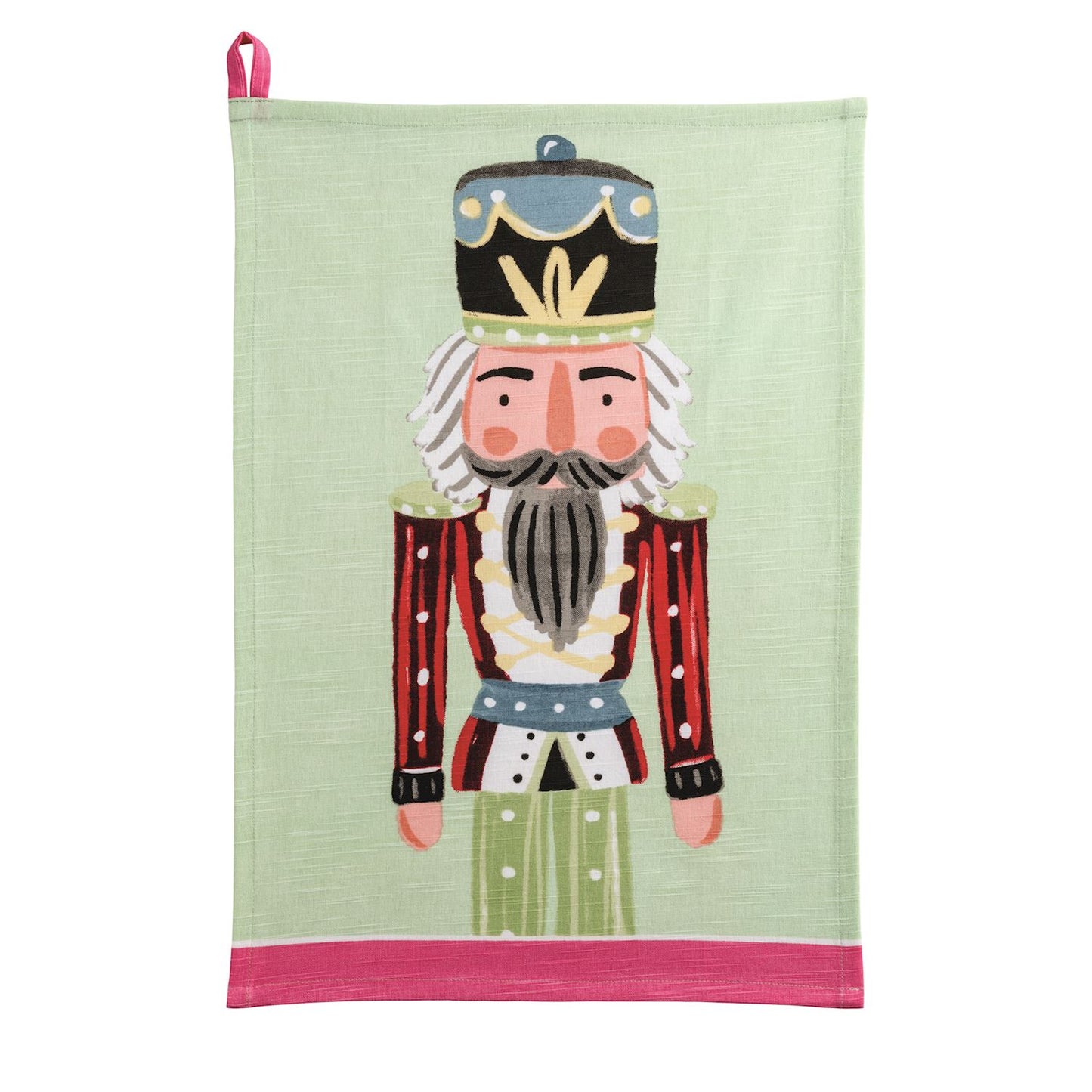 green nutcracker towel