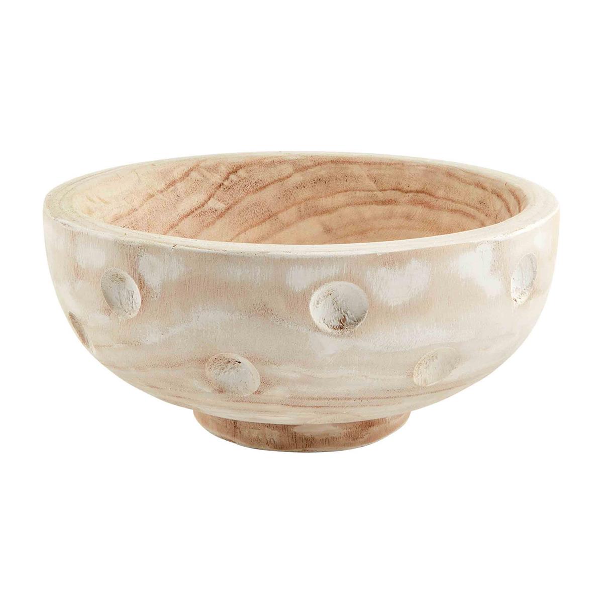 carved dot bowl - Ivory Soul