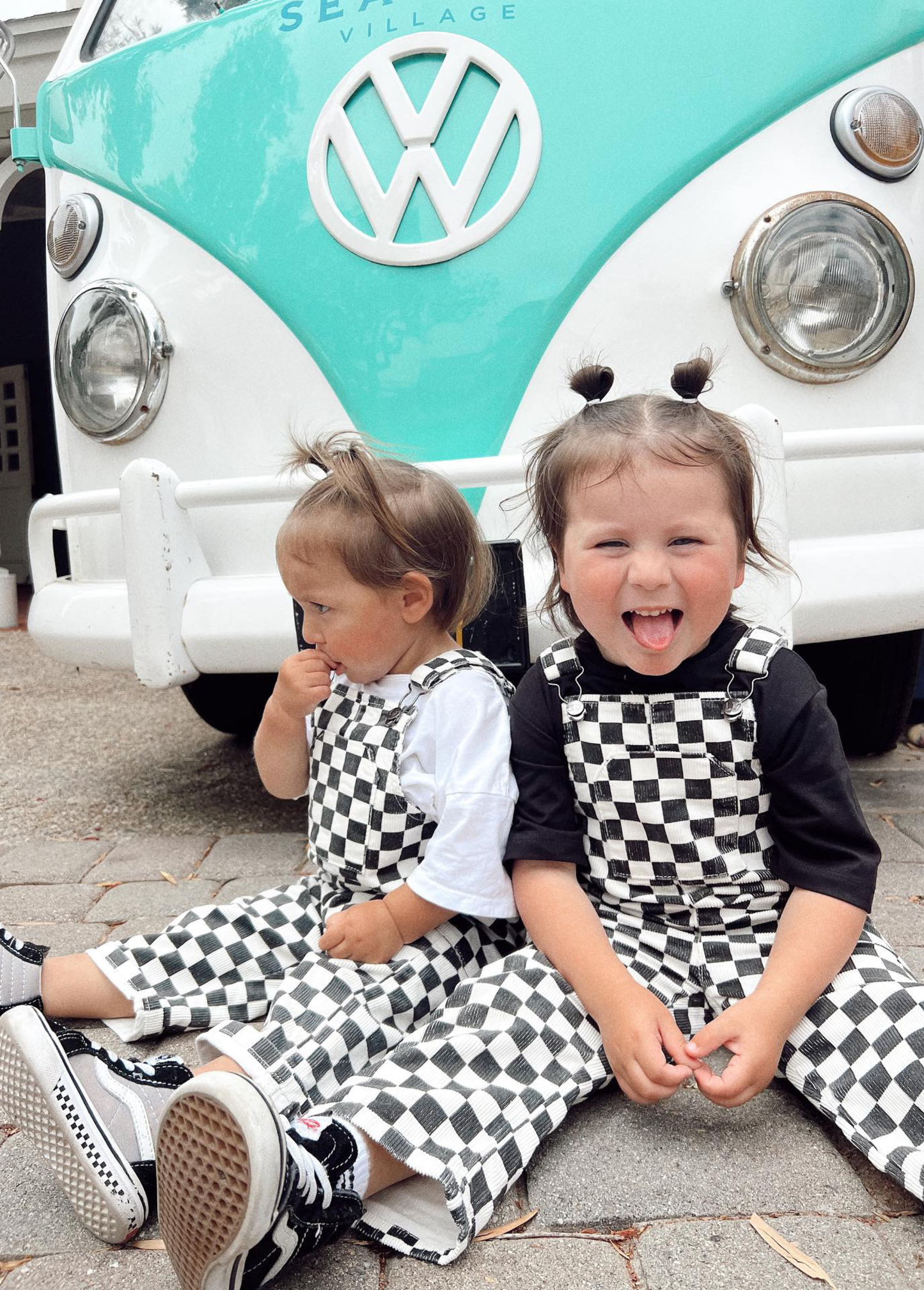 classic checker overalls