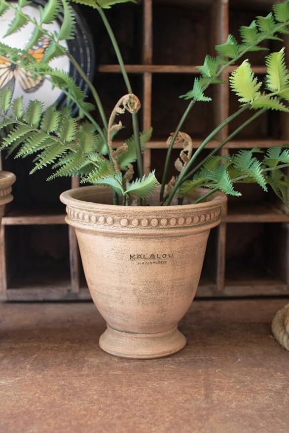 small clay urn planter - Ivory Soul