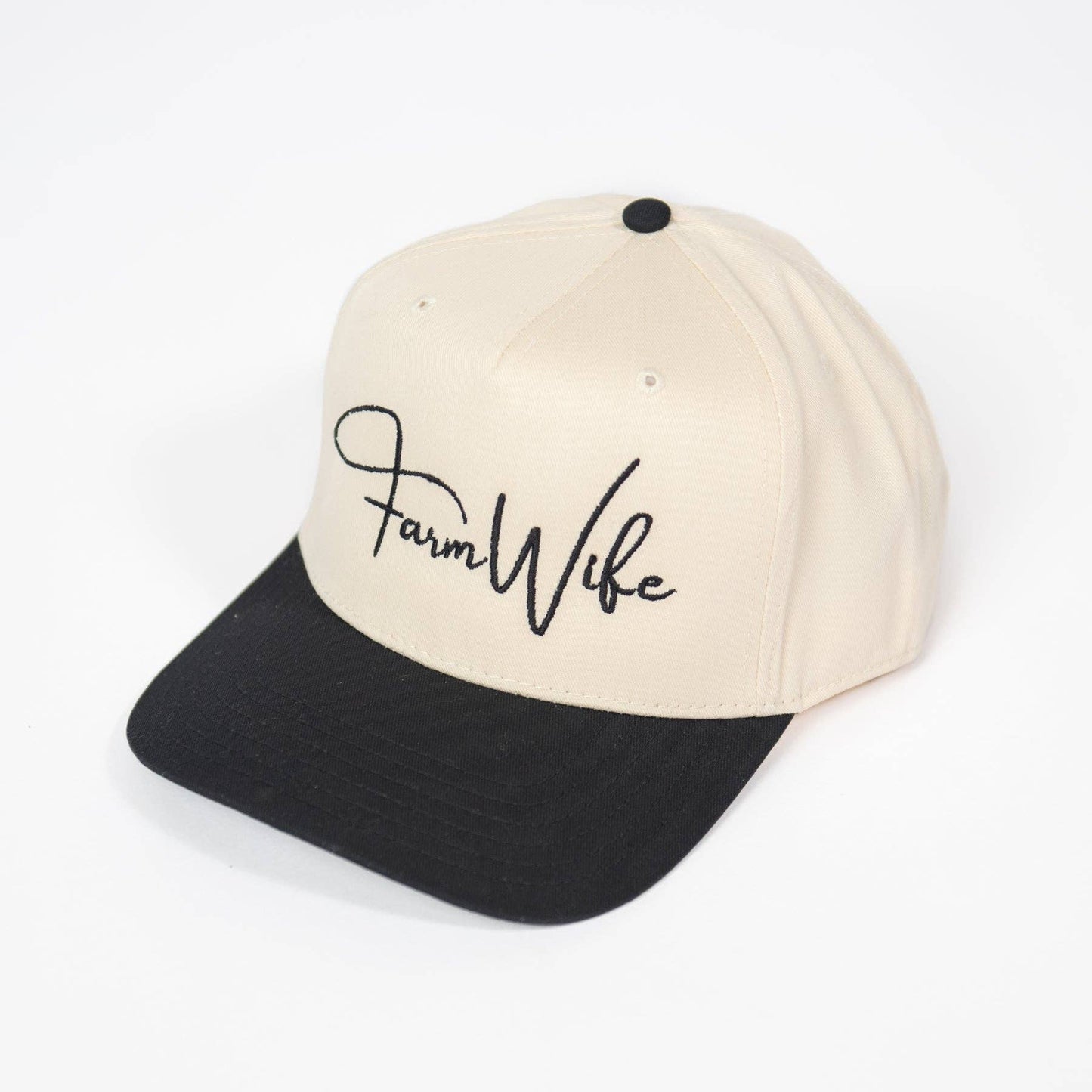 western 'farm wife' women's embroidered trucker hat