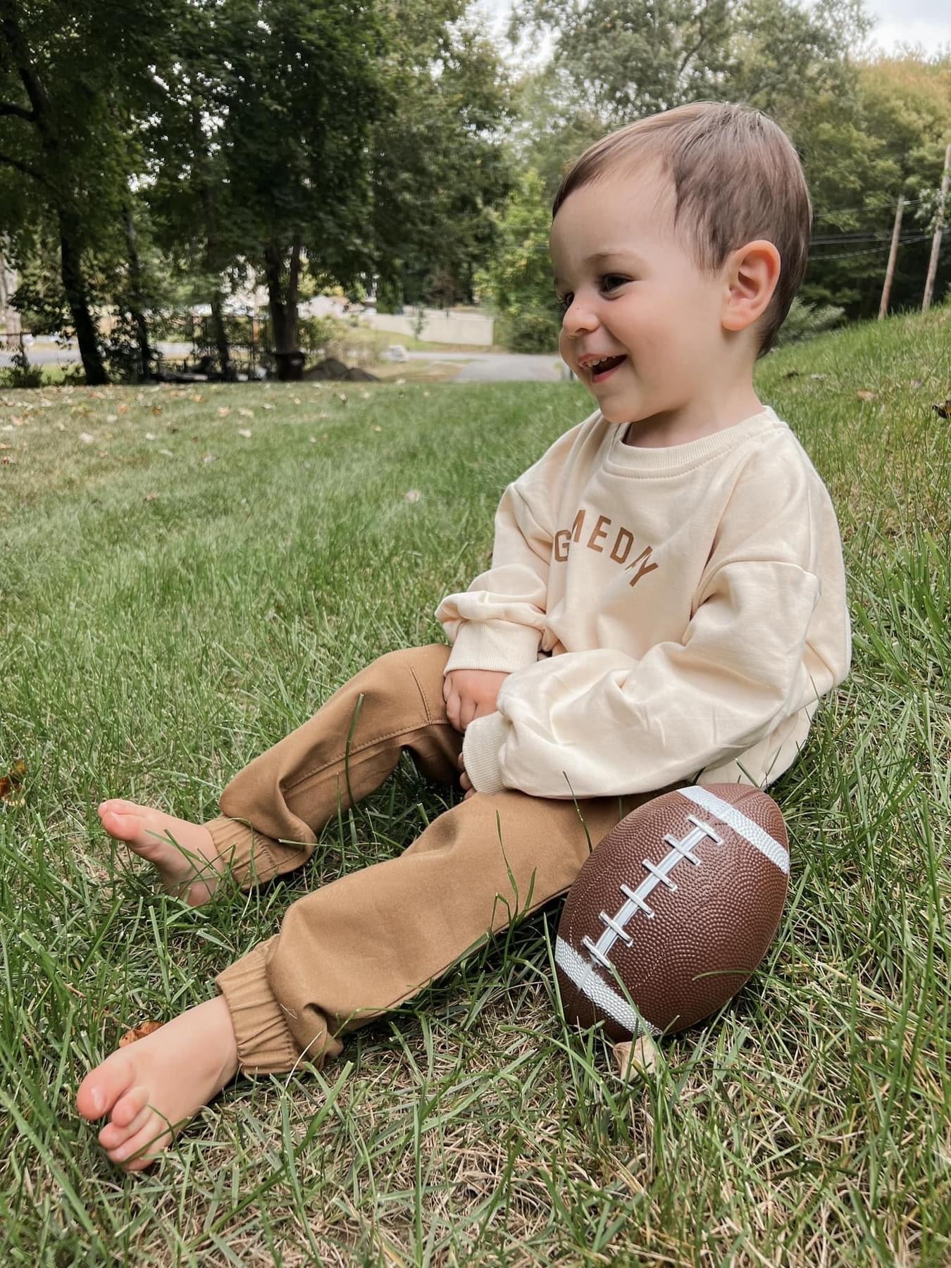 Cream ‘Gameday’ Crewneck Sweatshirt - Ivory Soul
