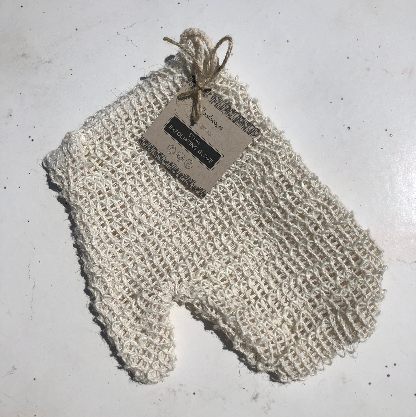 sisal exfoliating shower glove | earth day