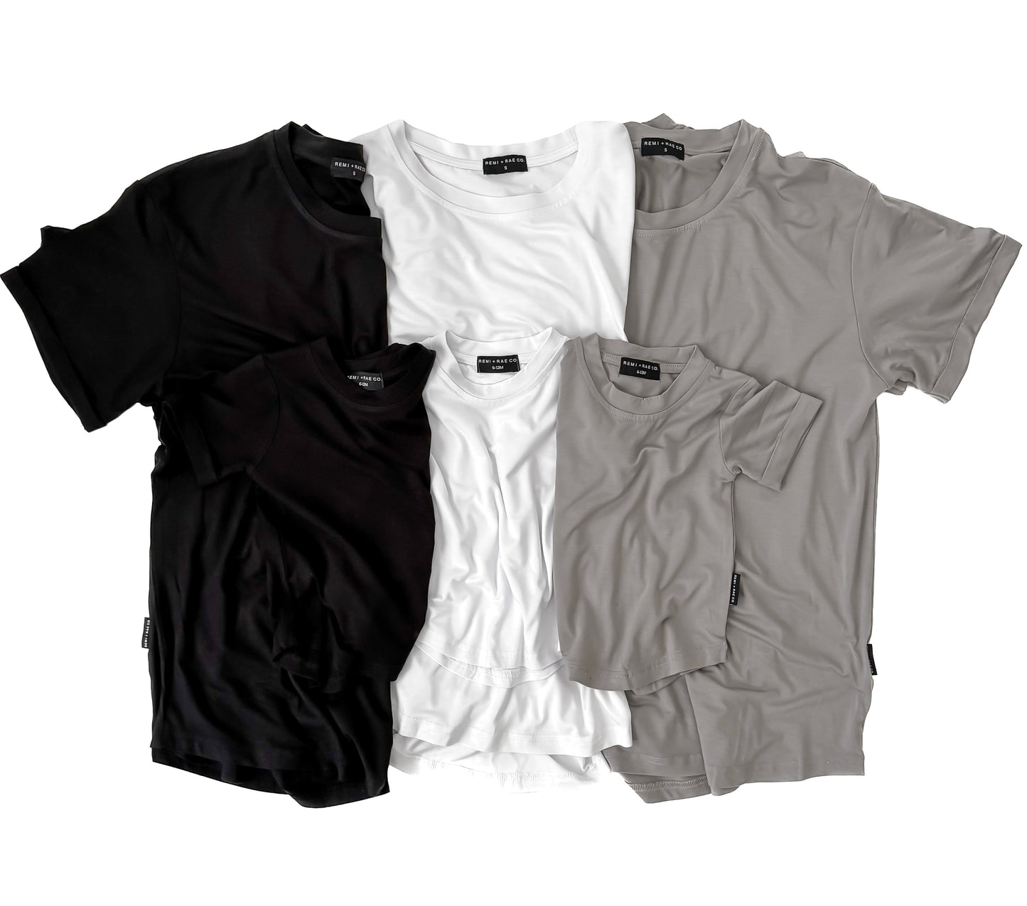 ADULT - BAMBOO BASIC TEE - SLATE - Ivory Soul
