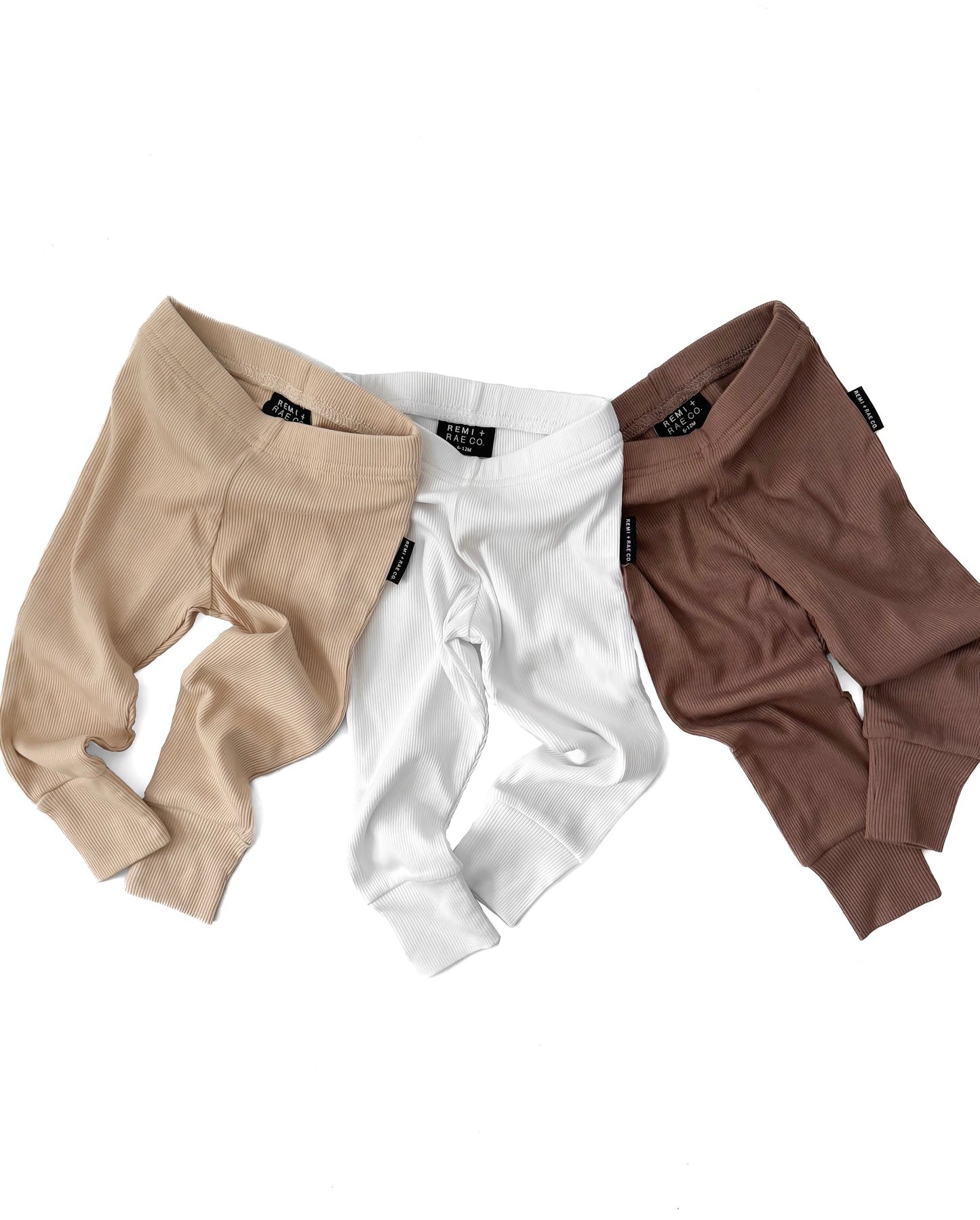 BAMBOO RIBBED LEGGINGS - SAND - Ivory Soul