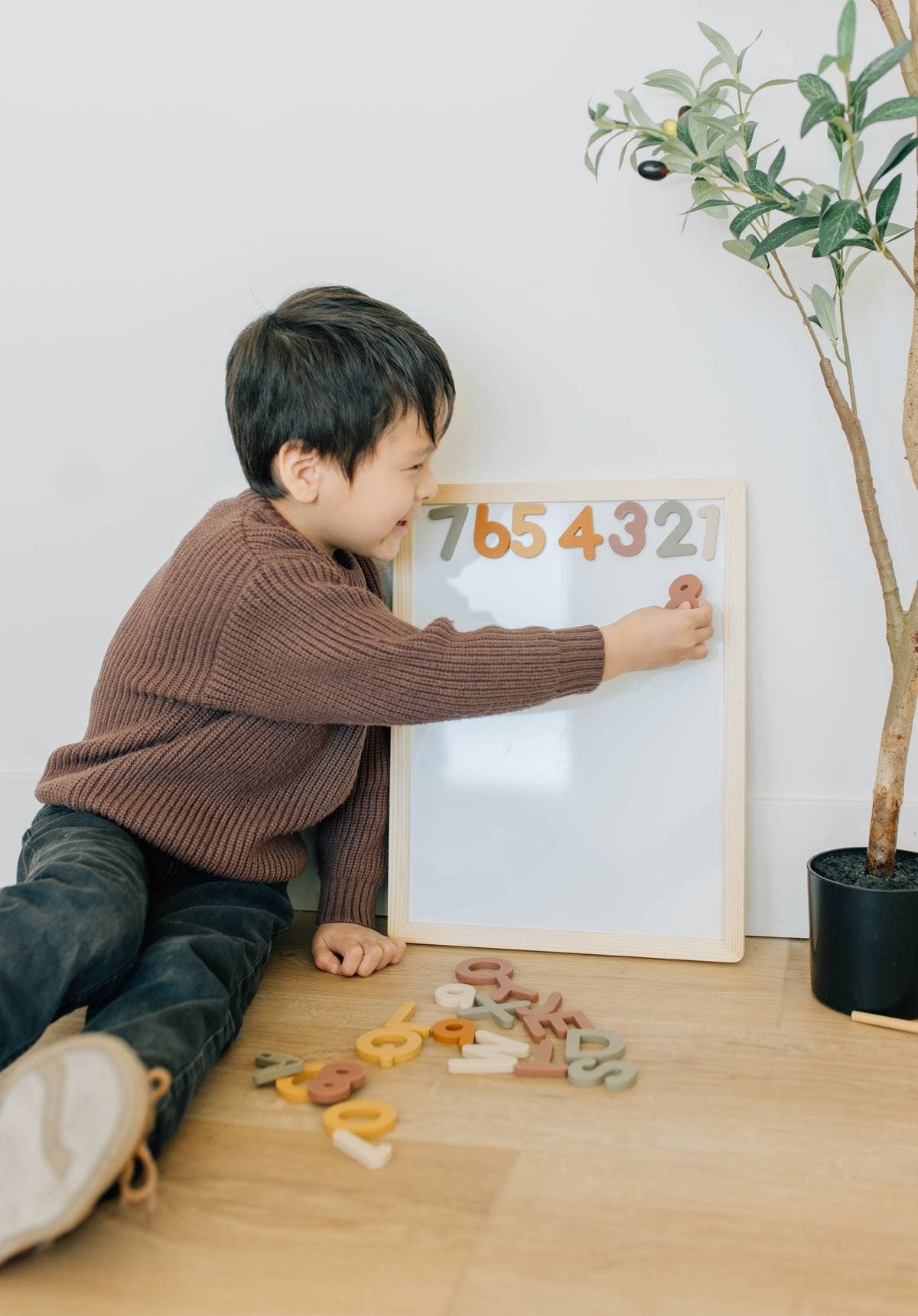 silicone number magnets 20 piece set