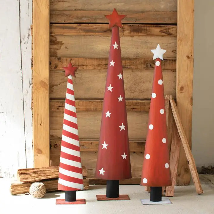 painted christmas topiaries - Ivory Soul