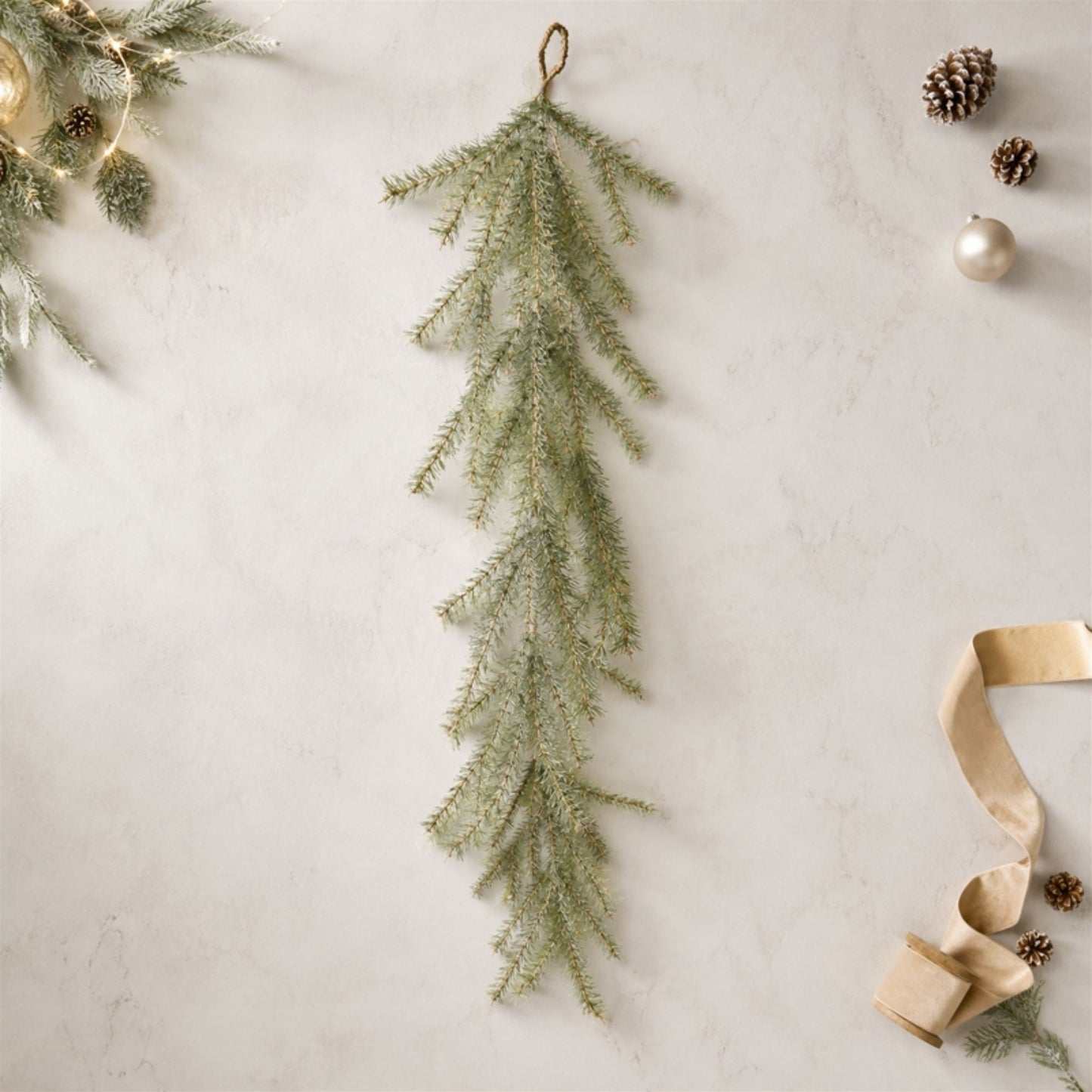 48in glitter pine garland