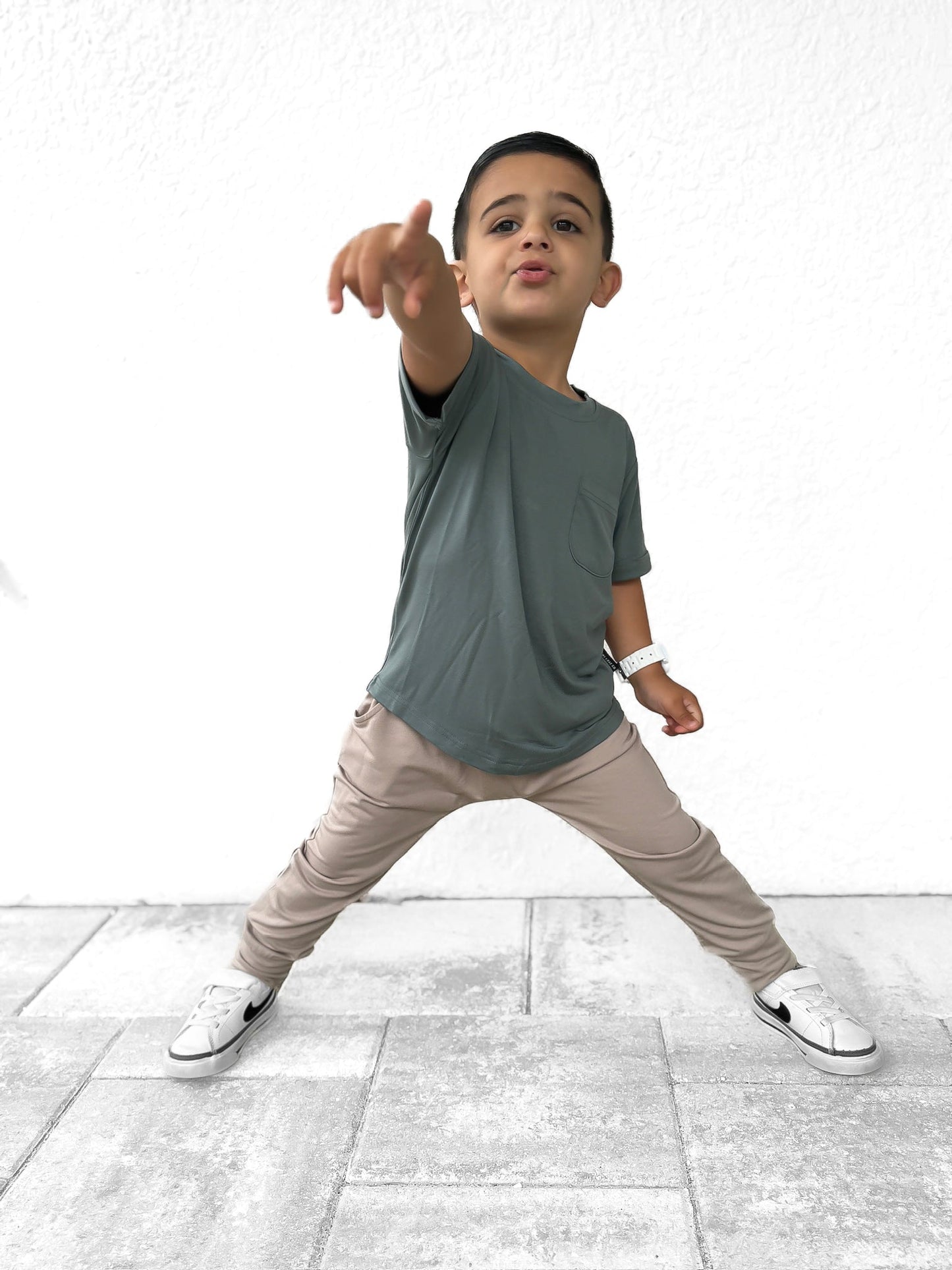 BAMBOO POCKET TEE - SPRUCE - Ivory Soul