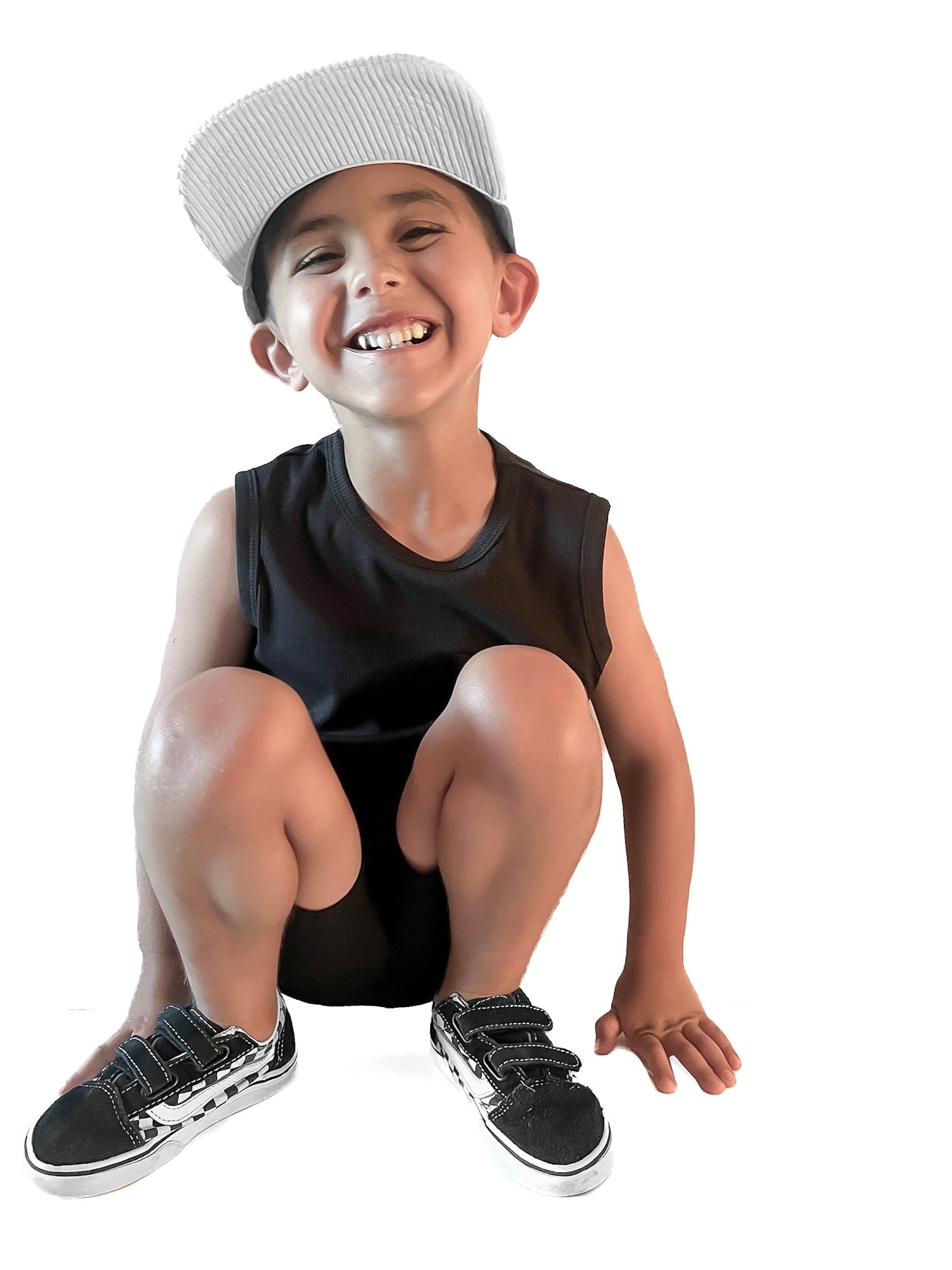 BAMBOO RIBBED POCKET TANK - BLACK - Ivory Soul