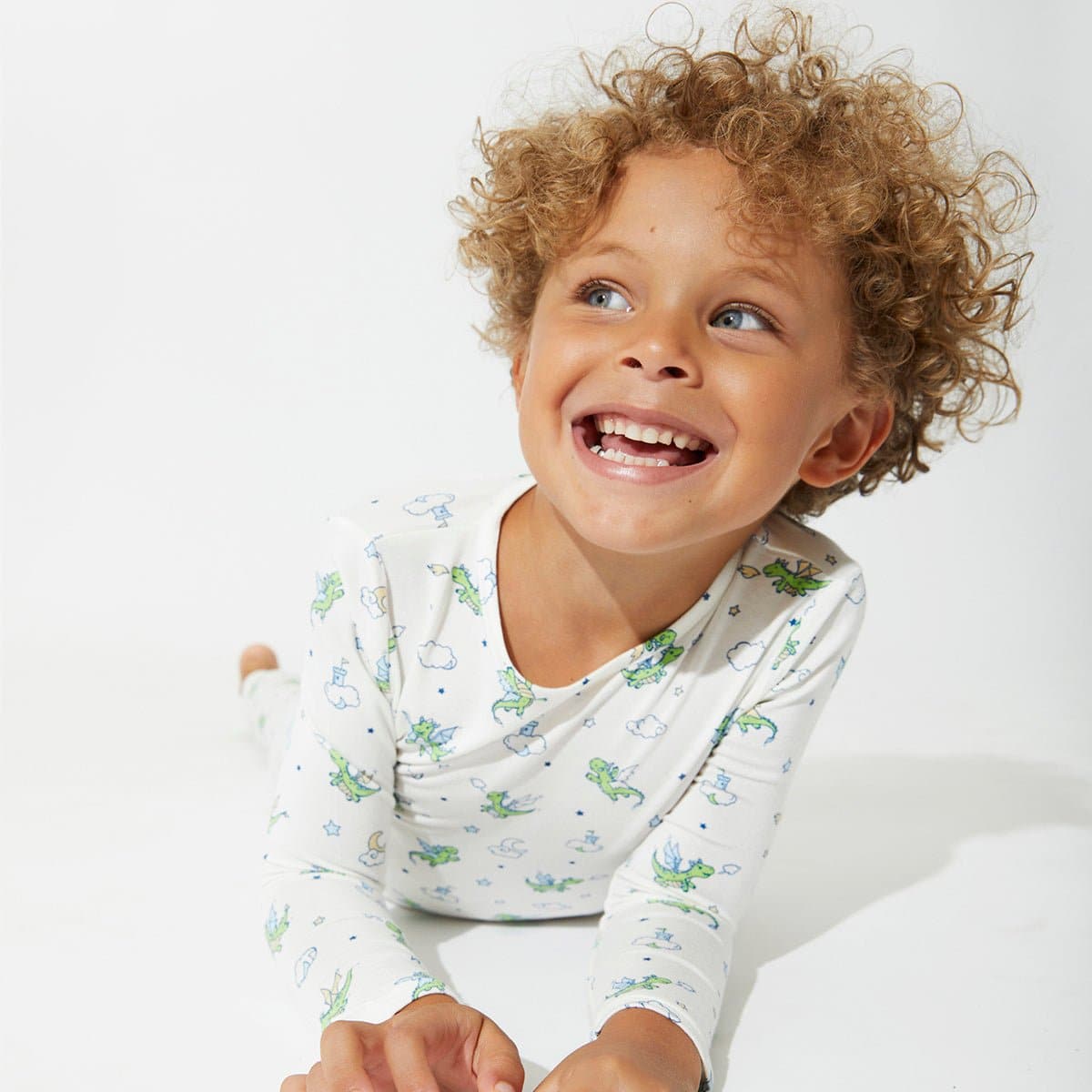 Dragon Bamboo Kids Pajamas - Ivory Soul