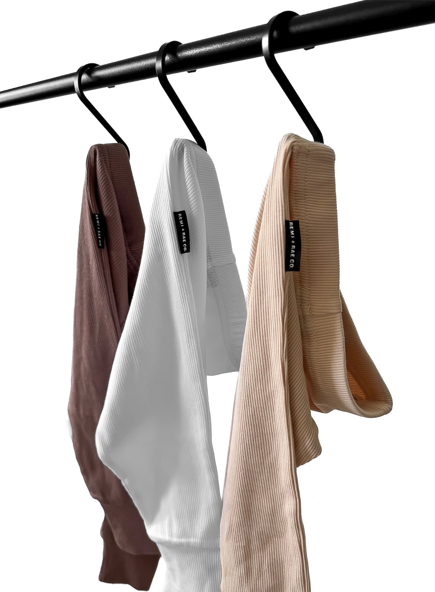 BAMBOO RIBBED LEGGINGS - WHITE - Ivory Soul