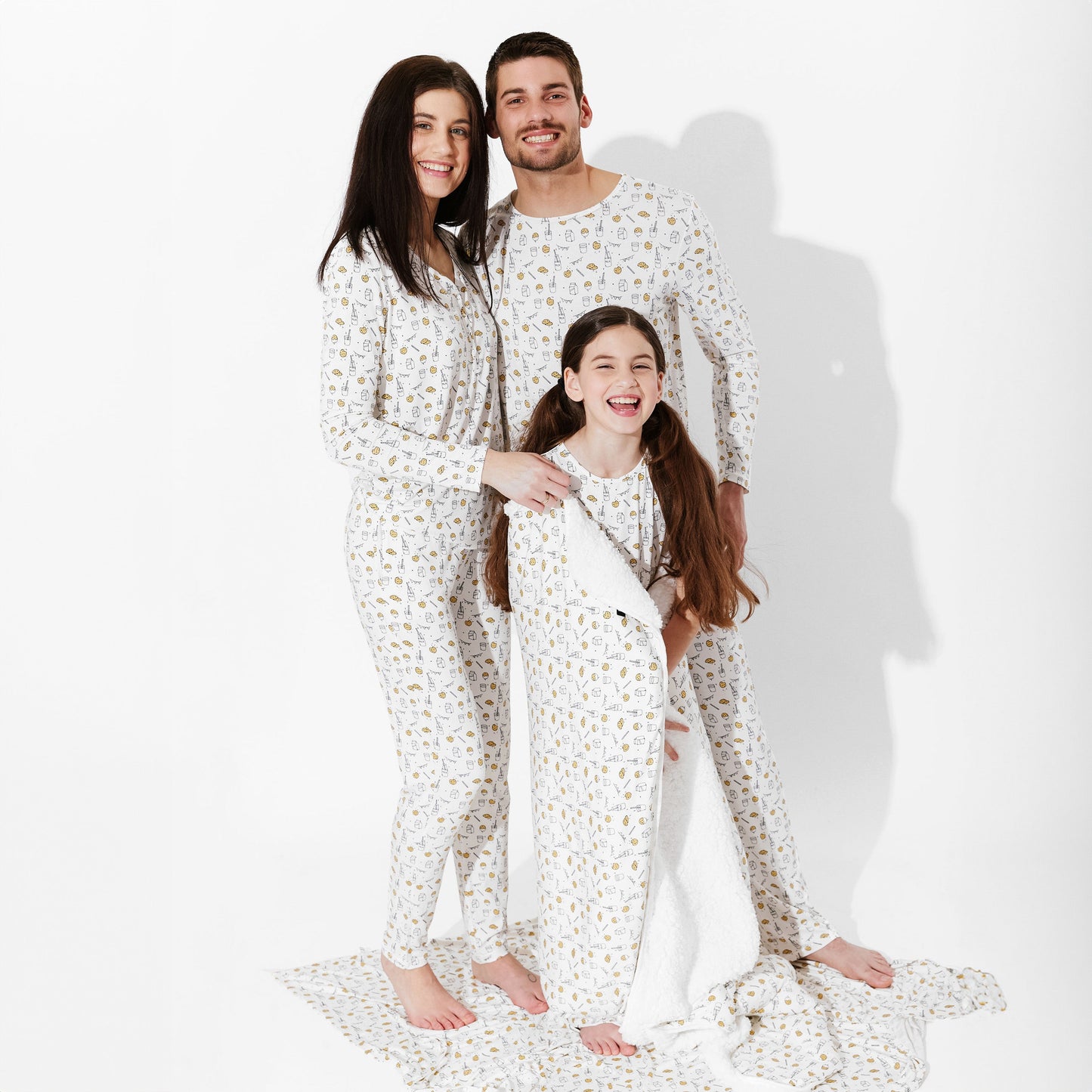 Milk & Cookies Bamboo Men's Pajama Set - Ivory Soul