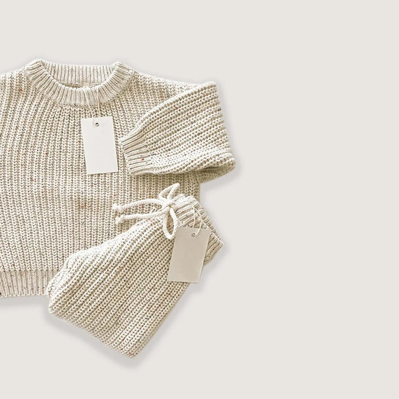 knit sweater + pants - Ivory Soul