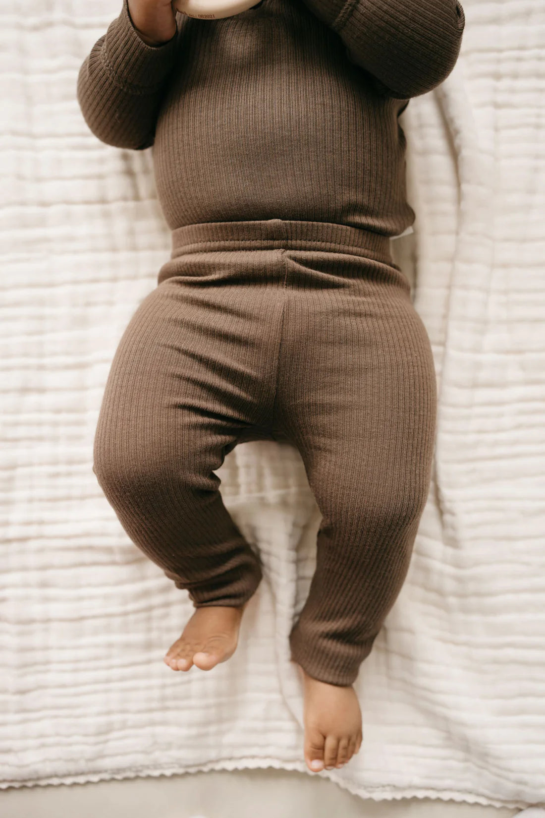organic cotton modal elastane legging - cocoa - Ivory Soul