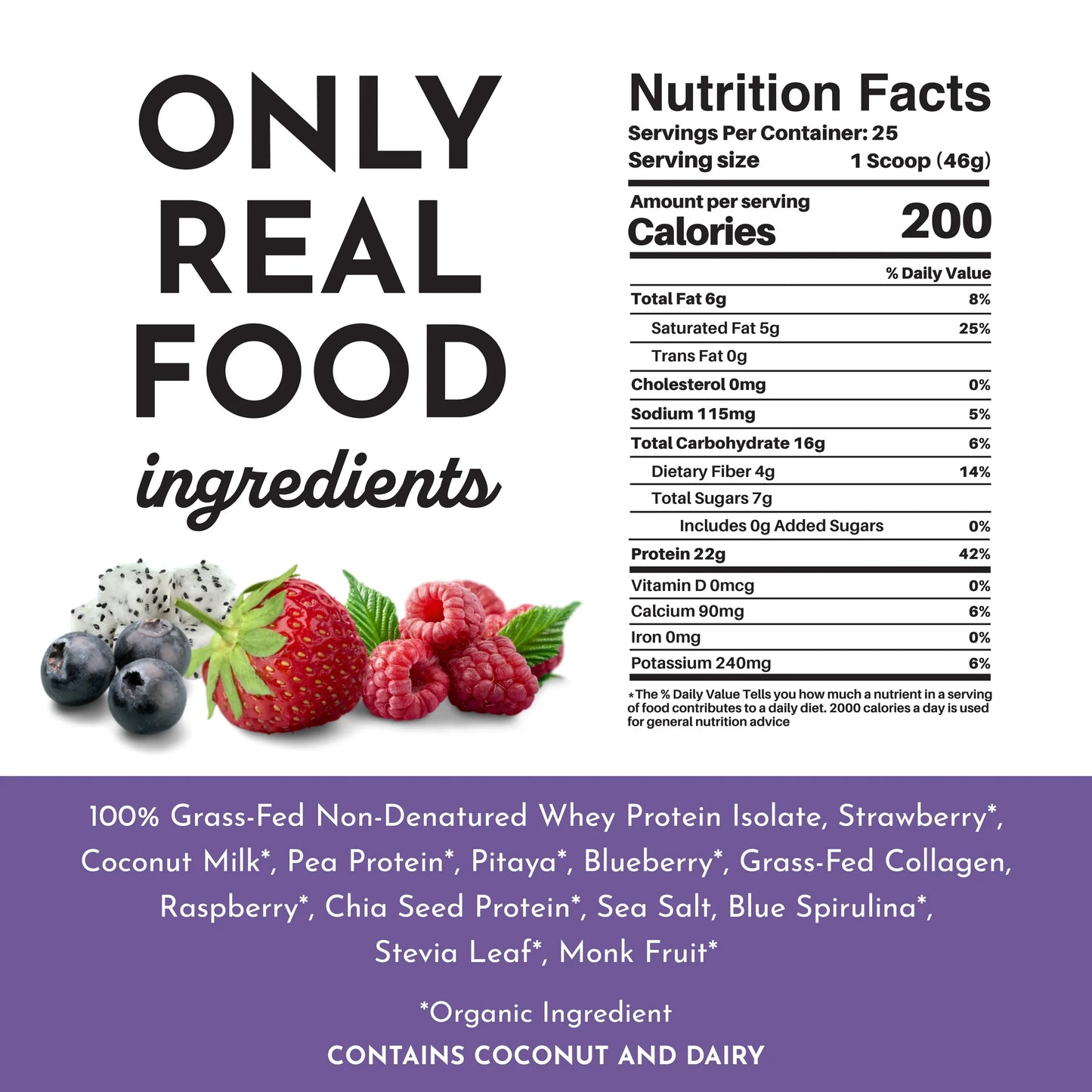 mountain berry protein powder single serving - Ivory Soul