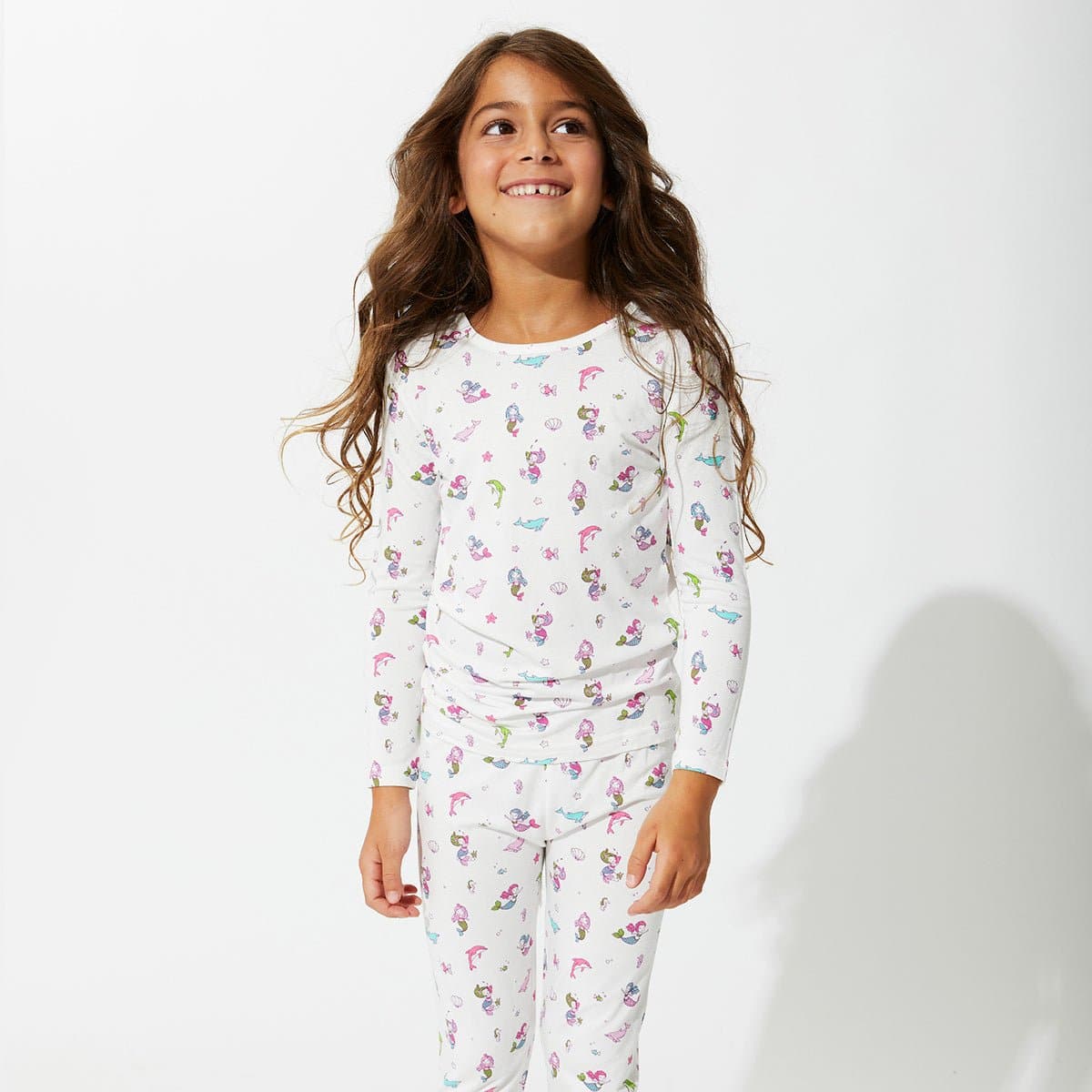 Mermaid Bamboo Kids Pajamas - Ivory Soul