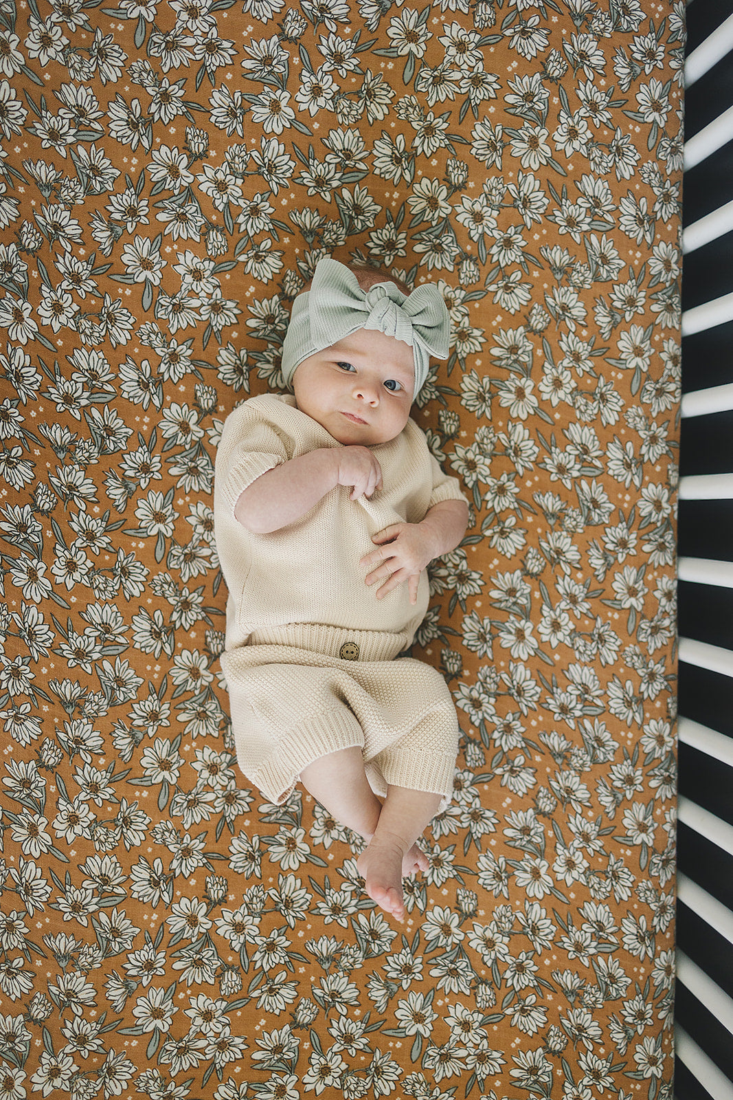 Magnolia Muslin Crib Sheet - Ivory Soul