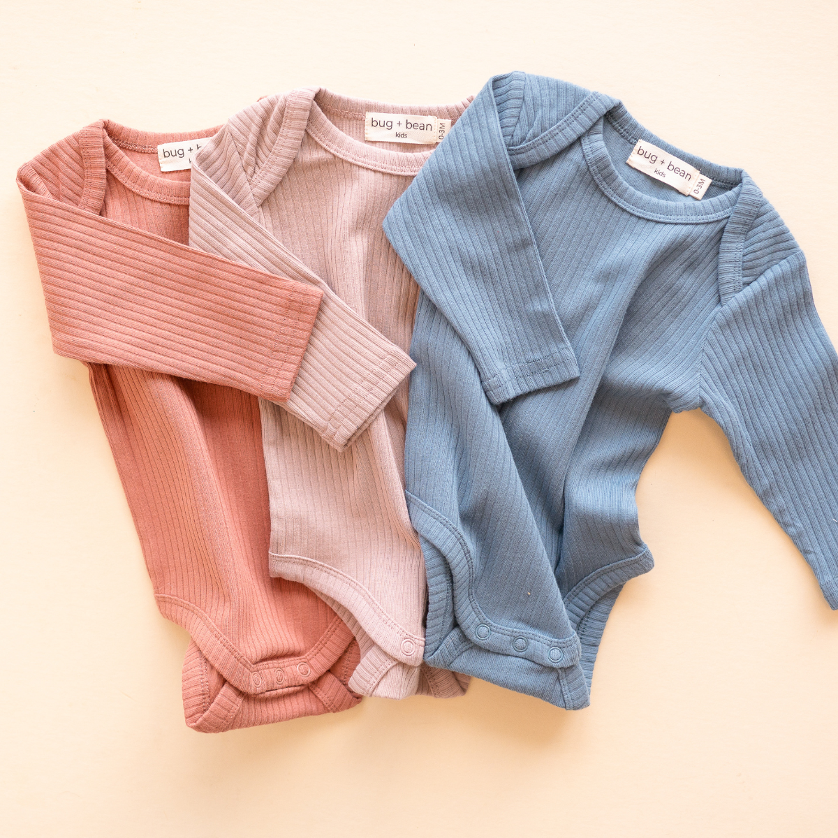 Organic Ribbed Cotton Bodysuit - Ivory Soul