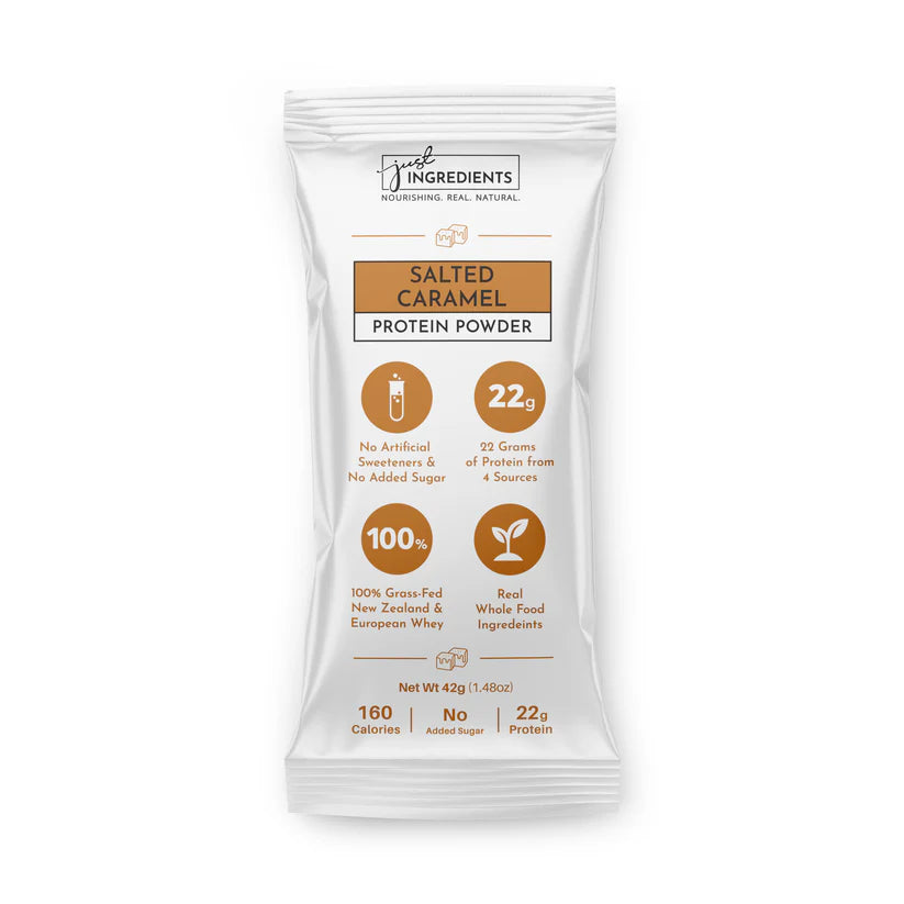 salted caramel protein powder single serving - Ivory Soul