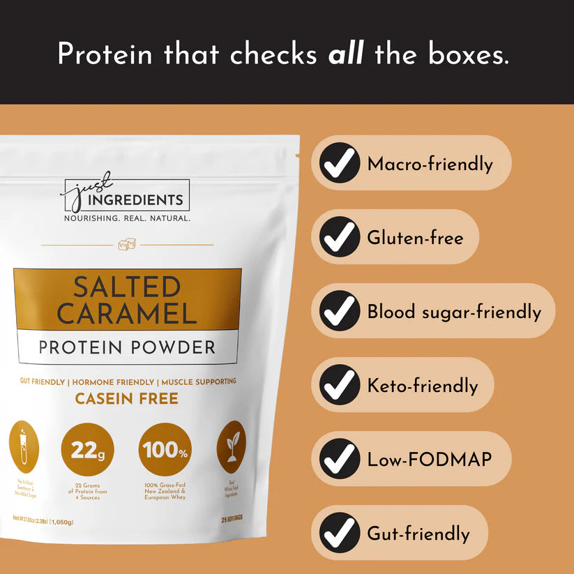 salted caramel protein powder - Ivory Soul