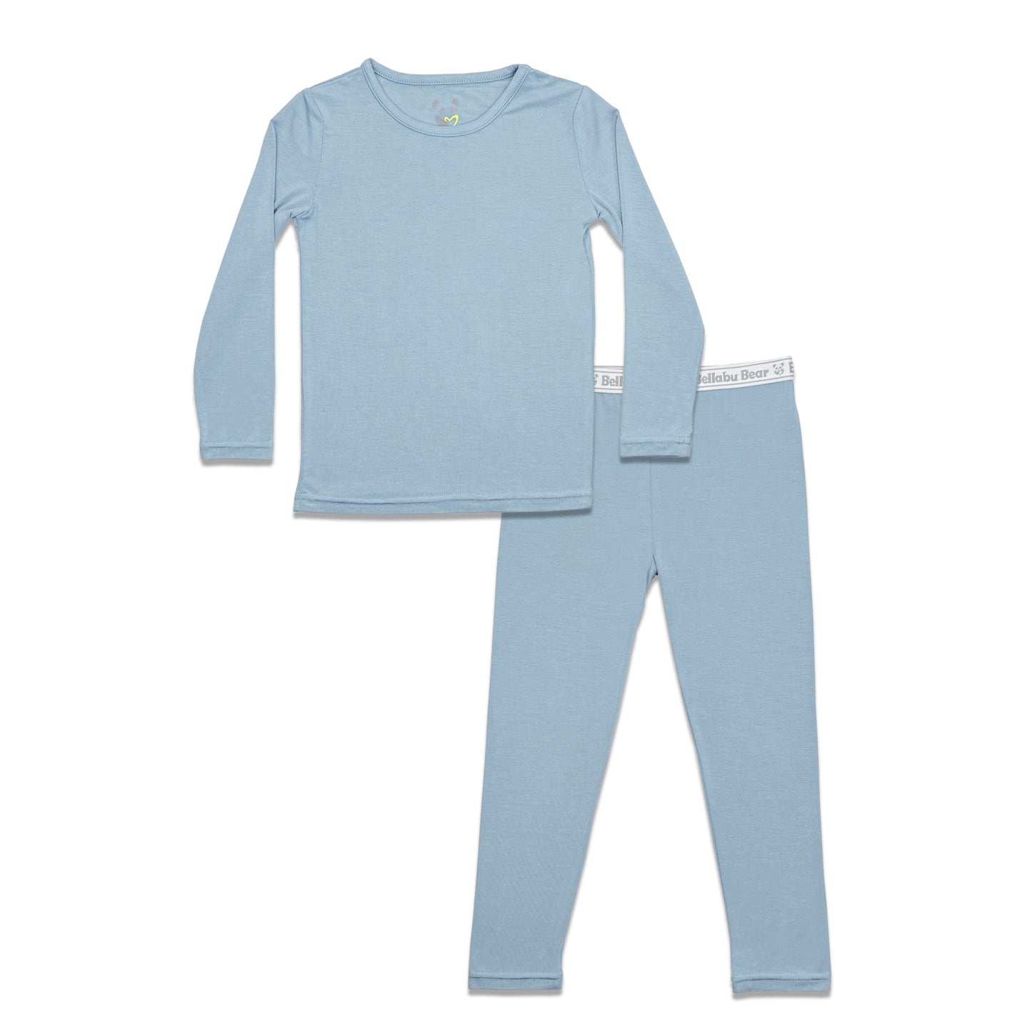 Oasis Teal Bamboo Kids Pajamas - Ivory Soul