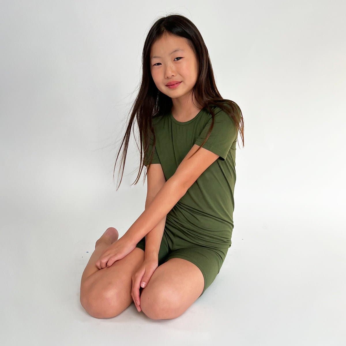 Evergreen Bamboo Kids Pajama Short Set - Ivory Soul