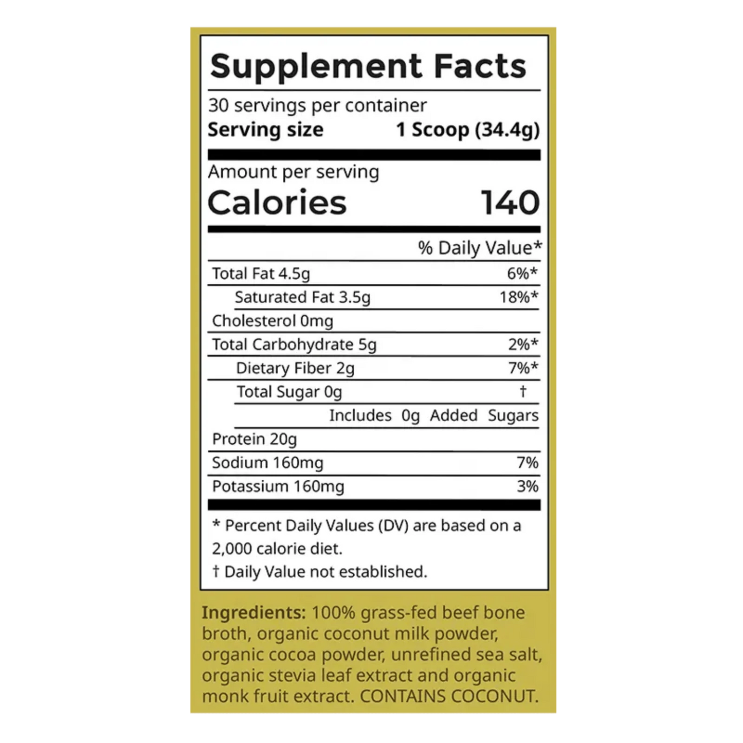 chocolate bone broth protein