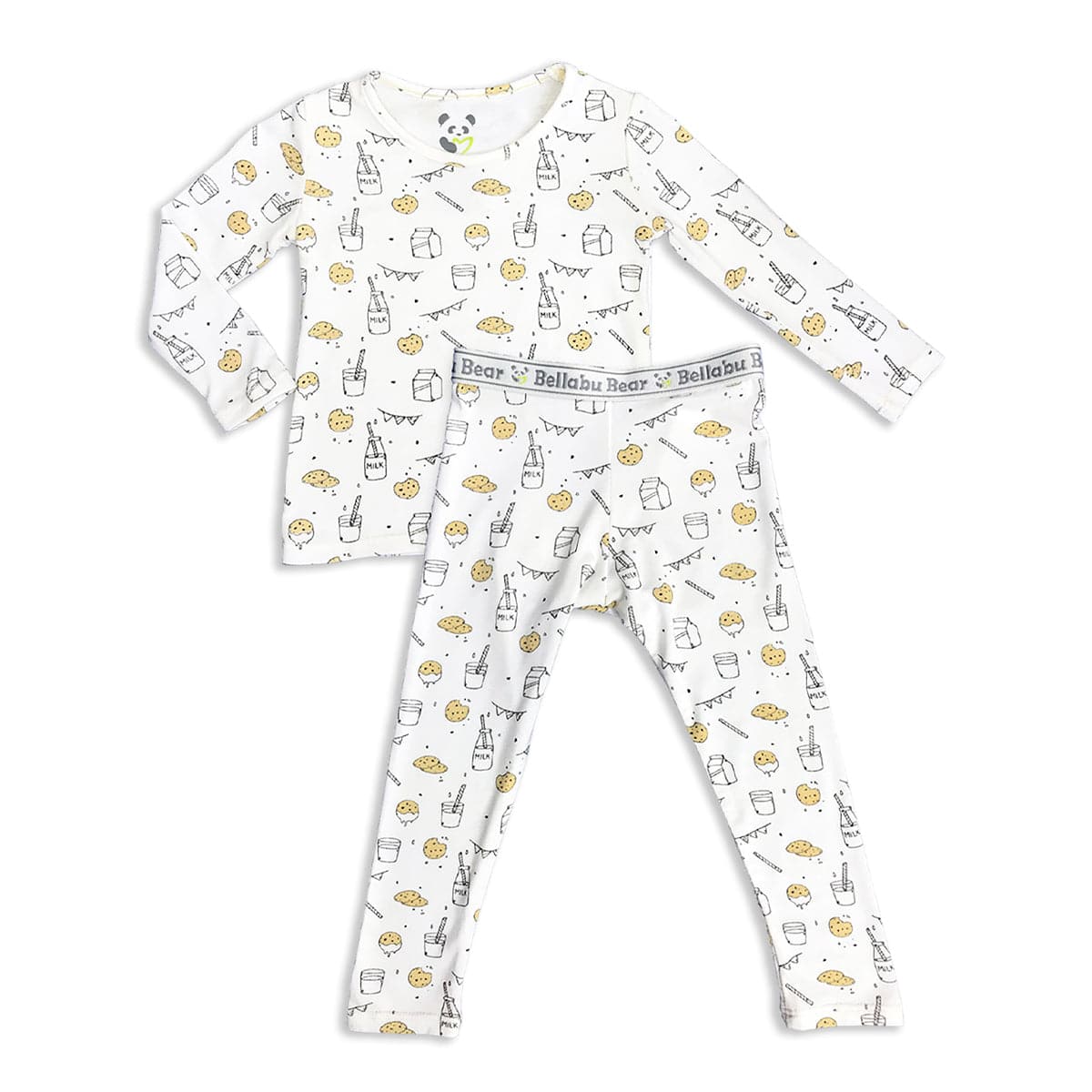 Milk & Cookies Original Bamboo Kids Pajamas - Ivory Soul