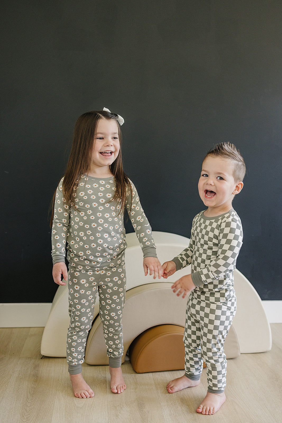 Light Green Daisy Bamboo Cozy Set - Ivory Soul