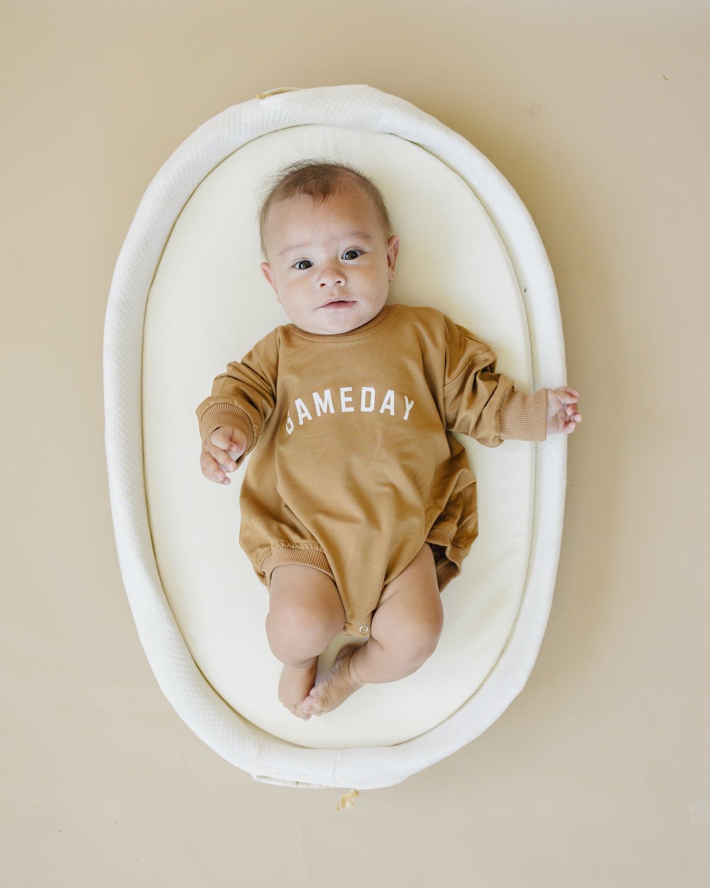 Gameday Bamboo Bubble Romper - Ivory Soul