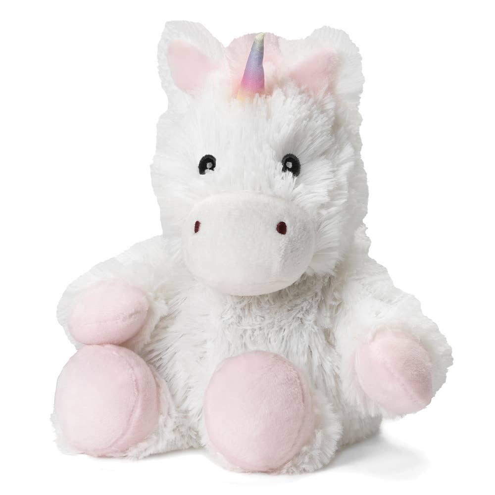 white unicorn junior warmies