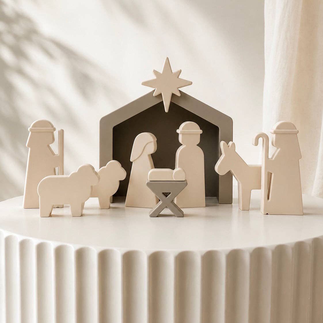 silicone nativity playset