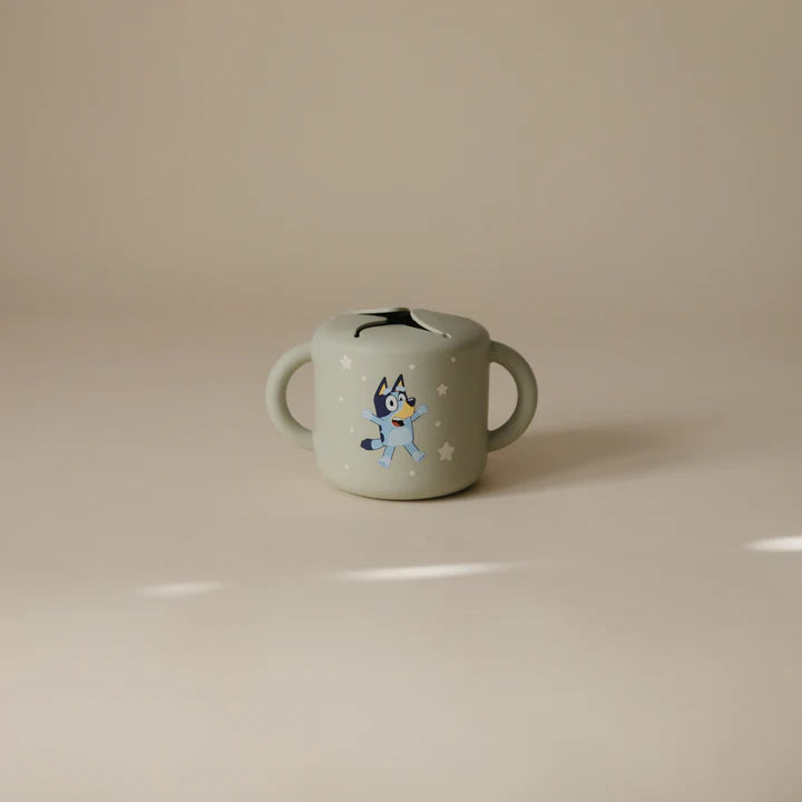 bluey x mushie snack cup - ivory