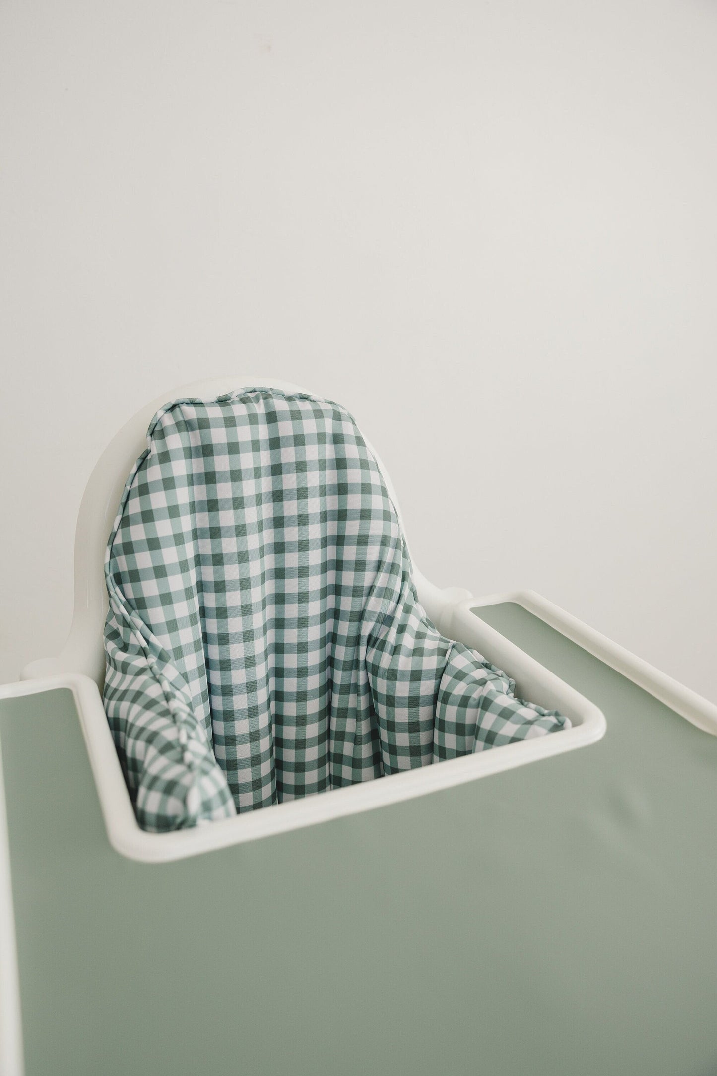 Green Gingham IKEA Antilop Cushion Cover - Ivory Soul