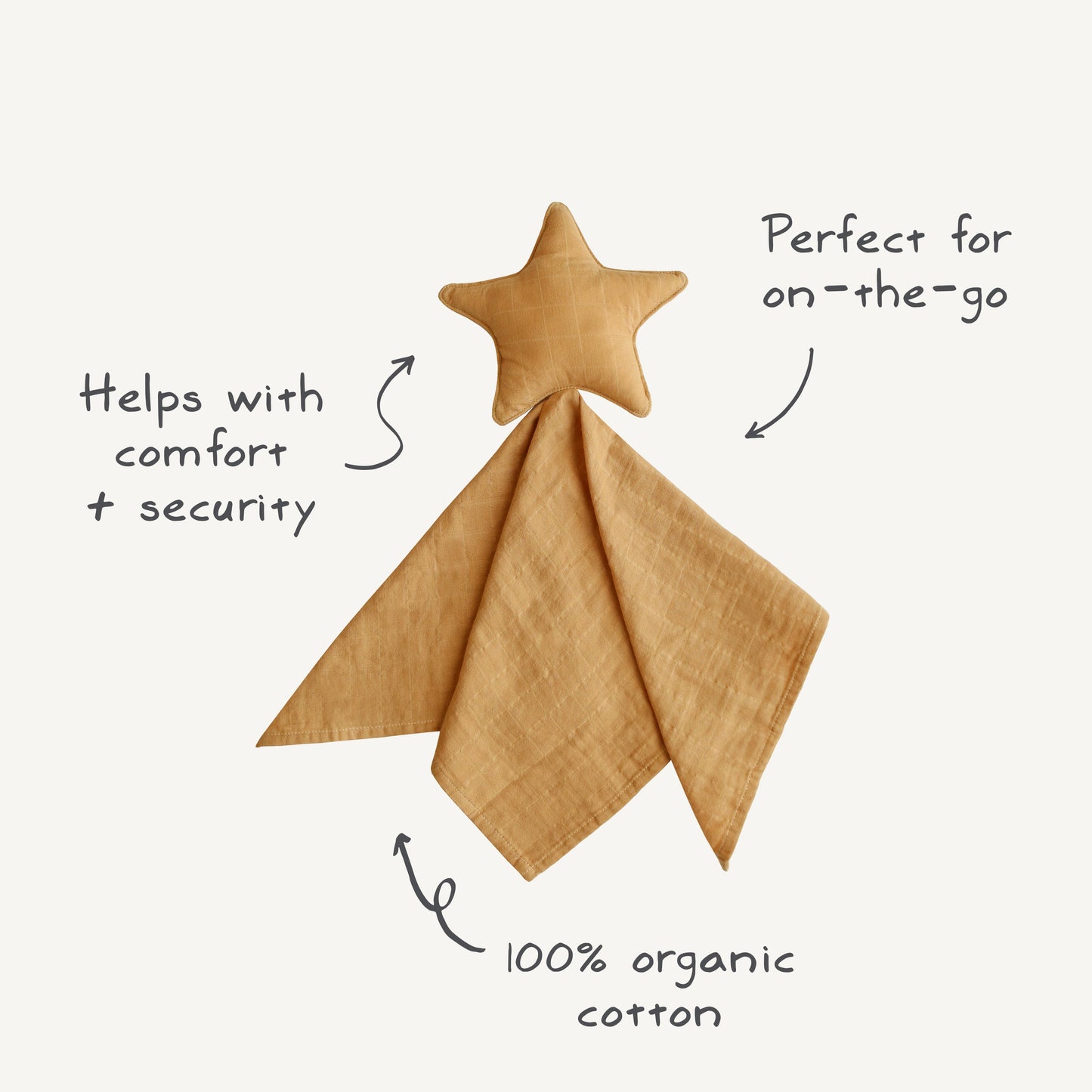 Star Lovey Blanket - Ivory Soul