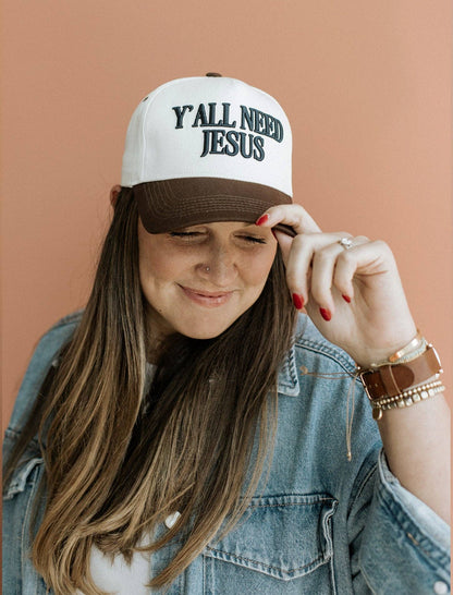 y'all need jesus | snapback embroidered hat