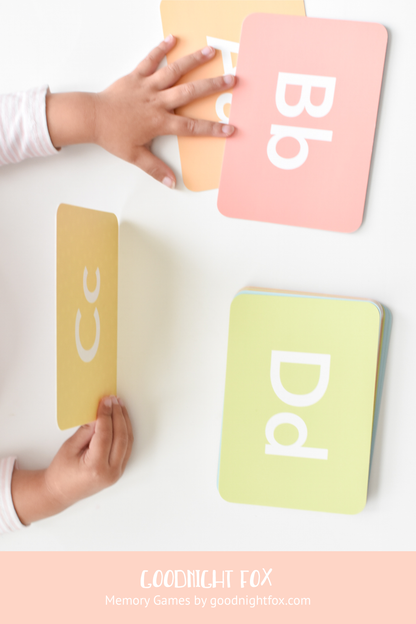 lowercase uppercase letters flashcards