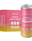 raspberry rush energy + brain boost, 12 pack