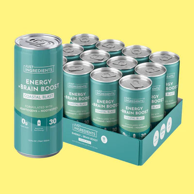 coastal blast energy + brain boost, 12 pack