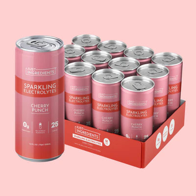 cherry punch sparkling electrolytes, single can