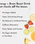 raspberry rush energy + brain boost, 12 pack