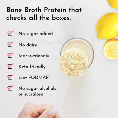 lemon cream bone broth protein powder