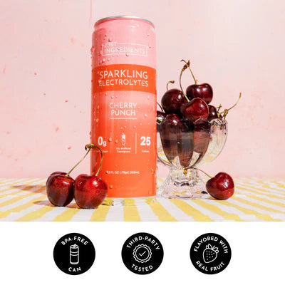 cherry punch sparkling electrolytes, single can